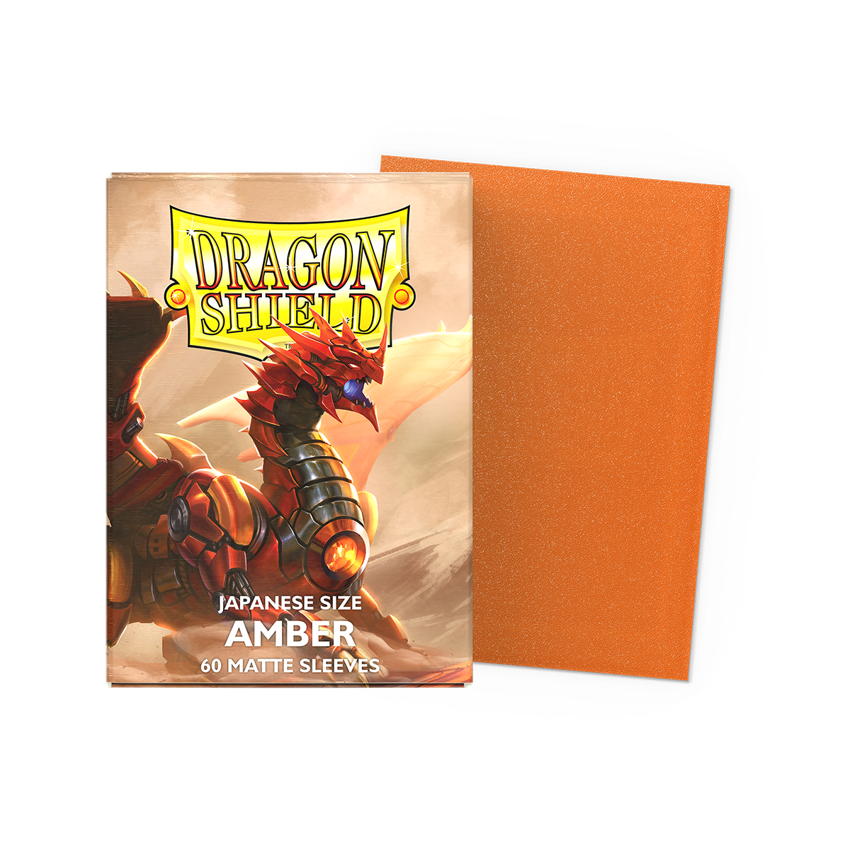Dragon Shield Matte Amber, Japanese Size, 60 Kartenhüllen