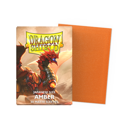 Dragon Shield Matte Amber, Japanese Size, 60 Kartenhüllen