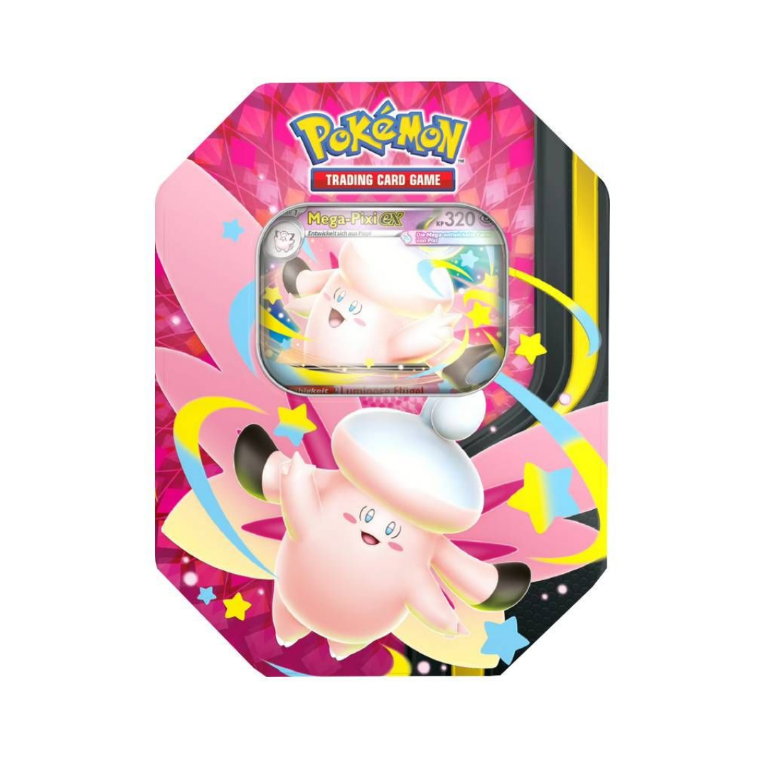 Mega Moonlit Tin – Mega Clefable ex – englisches Pokémon TCG Produkt