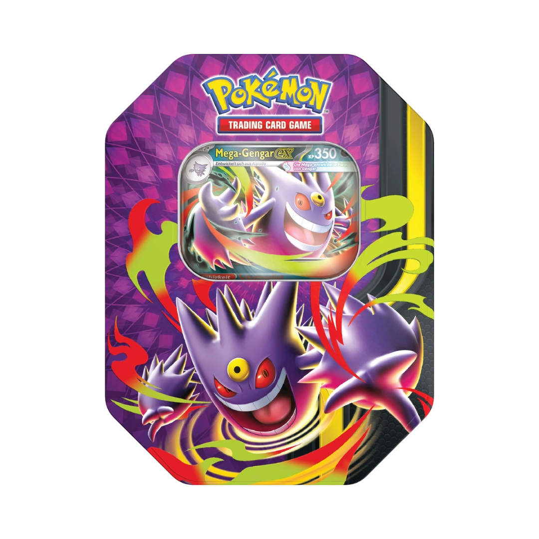 Mega Moonlit Tin – Mega Gengar ex – englisches Pokémon TCG Produkt