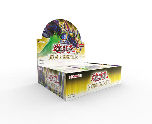 Yu-Gi-Oh! Doom of Dimensions Booster Display, versiegelte Produktverpackung