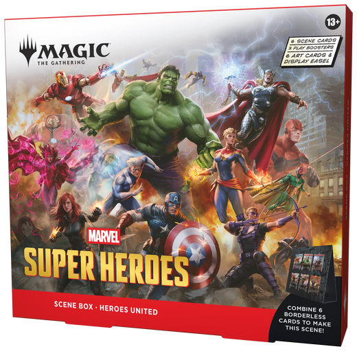 Magic: The Gathering Marvel Super Heroes Heroes United Scene Box (OVP) – versiegelte Originalverpackung