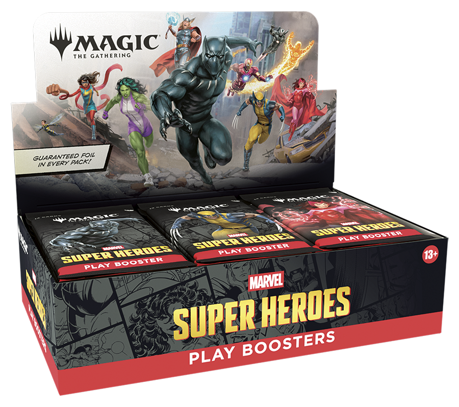 Magic: The Gathering Marvel Super Heroes Play Booster Display (OVP) – versiegelte Originalverpackung