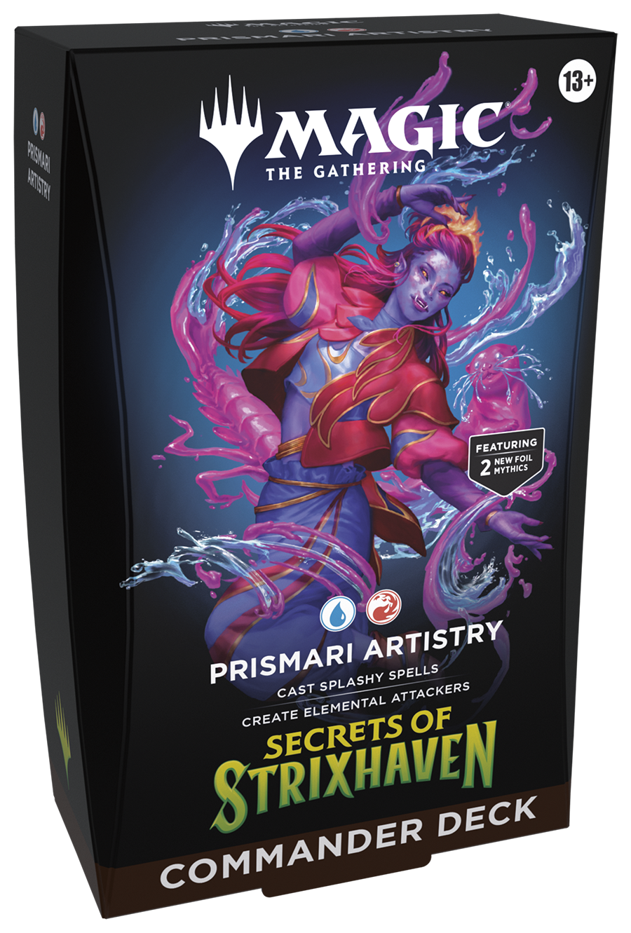 Magic: The Gathering Secrets of Strixhaven Commander Deck Prismari Artistry (OVP) – versiegelte Originalverpackung