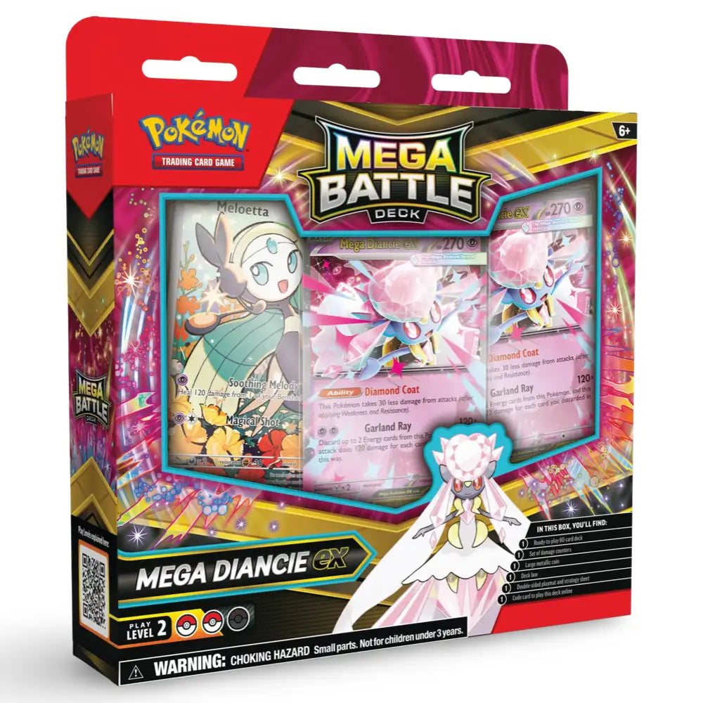 Mega Diancie ex Mega Battle Deck – englisches Pokémon TCG Produkt
