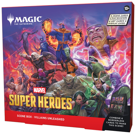 Magic: The Gathering Marvel Super Heroes Villains Unleashed Scene Box (OVP) – versiegelte Originalverpackung