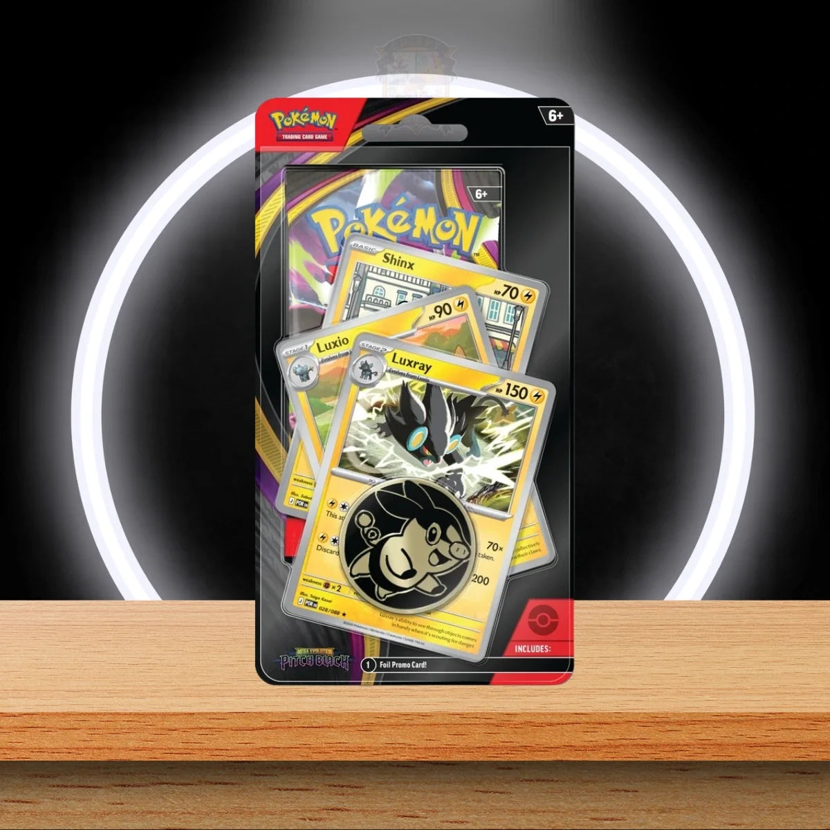 Pitch Black – Premium Checklane Blister – Luxray – englisches Pokémon TCG Produkt