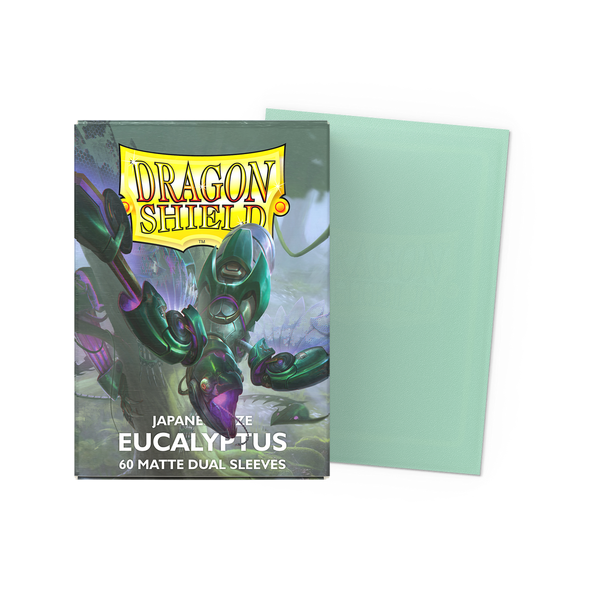 Dragon Shield Matte Dual Eucalyptus, Japanese Size, 60 Kartenhüllen