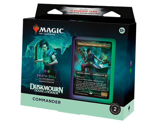 Magic: The Gathering Duskmourn: House of Horror Commander Deck Death Toll (OVP) – versiegelte Originalverpackung