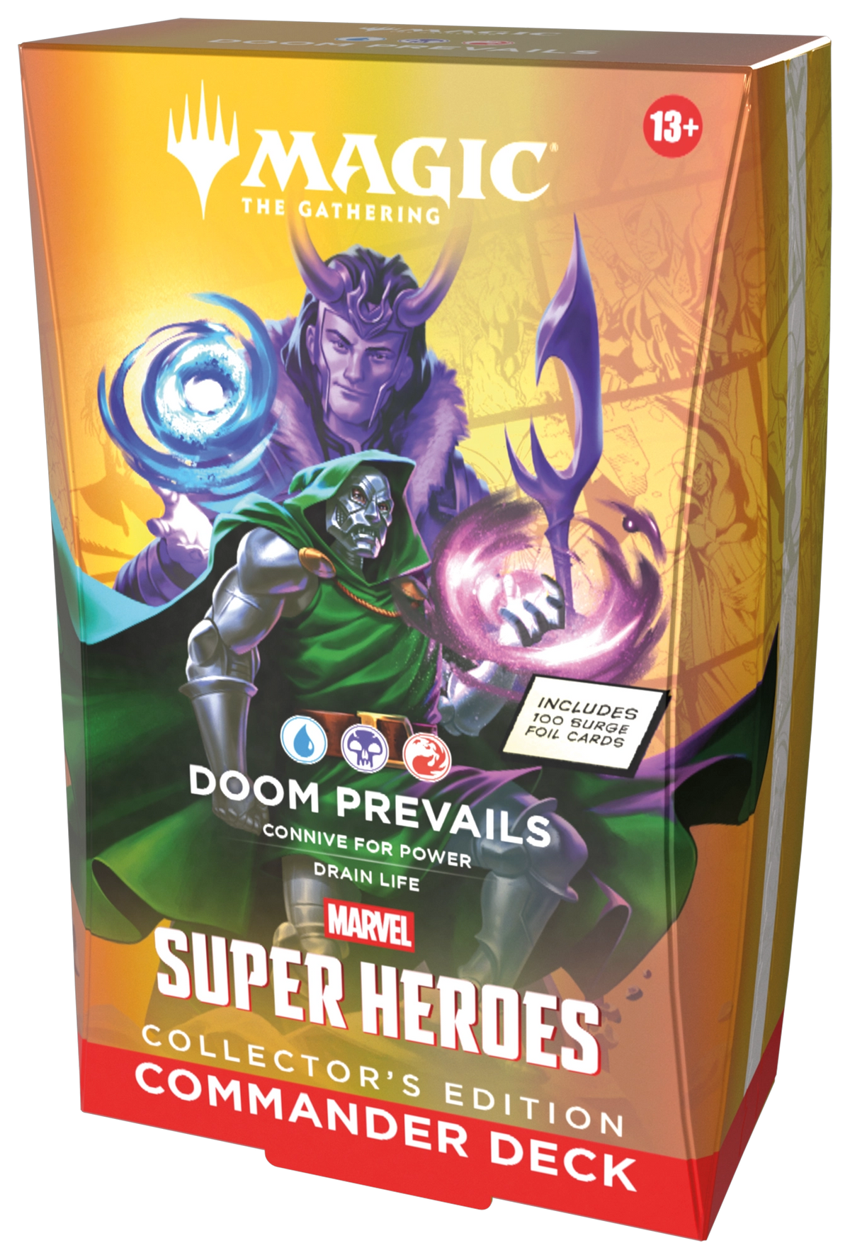 Magic: The Gathering Marvel Super Heroes Commander Deck Doom Prevails Collector's Edition (OVP) – versiegelte Originalverpackung