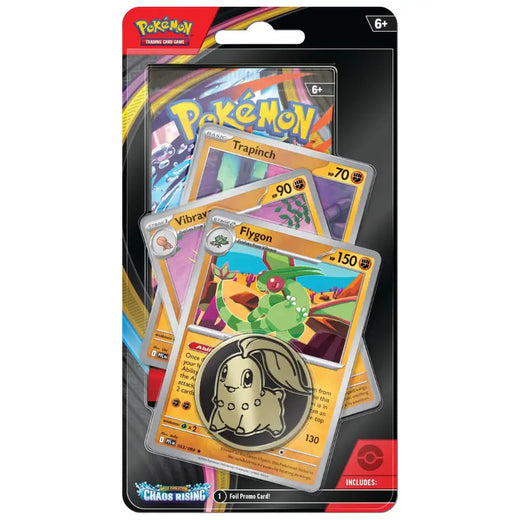 Chaos Rising – Premium Checklane Blister – Flygon – englisches Pokémon TCG Produkt