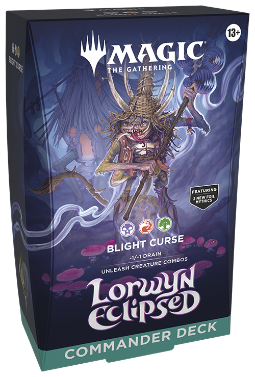 Magic: The Gathering Lorwyn Eclipsed Commander Deck Blight Curse (OVP) – versiegelte Originalverpackung