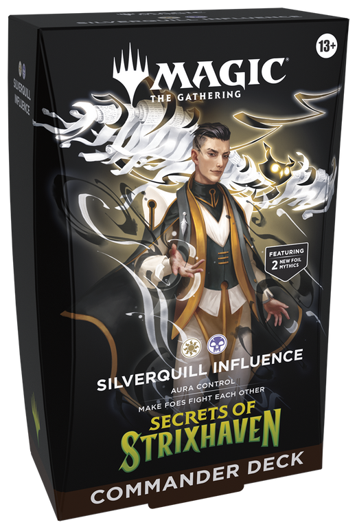 Magic: The Gathering Secrets of Strixhaven Commander Deck Silverquill Influence (OVP) – versiegelte Originalverpackung