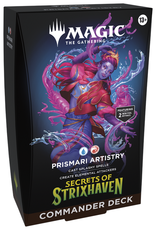 Magic: The Gathering Secrets of Strixhaven Commander Deck Prismari Artistry (OVP) – versiegelte Originalverpackung