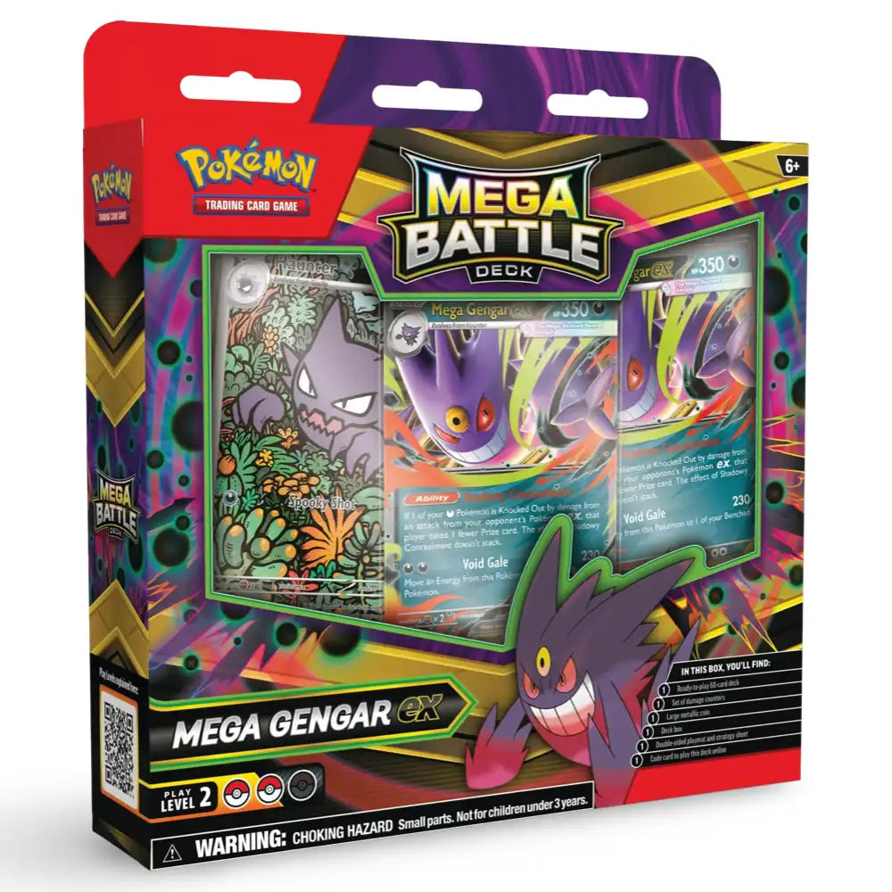 Mega Gengar ex Mega Battle Deck – englisches Pokémon TCG Produkt