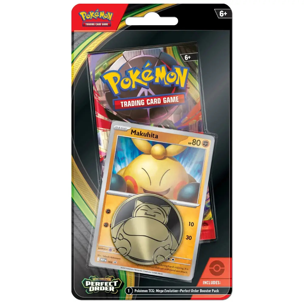 Perfect Order – Checklane Blister – Makuhita – englisches Pokémon TCG Produkt