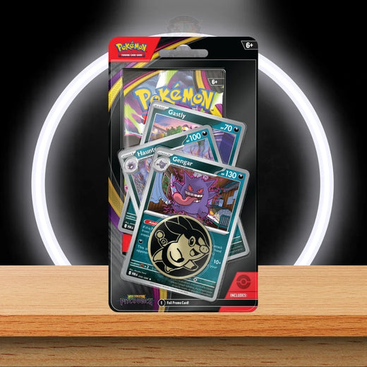 Pitch Black – Premium Checklane Blister – Gengar – englisches Pokémon TCG Produkt