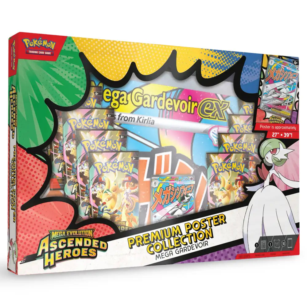 Ascended Heroes – Premium Poster Collection – Mega Gardevoir – englisches Pokémon TCG Produkt