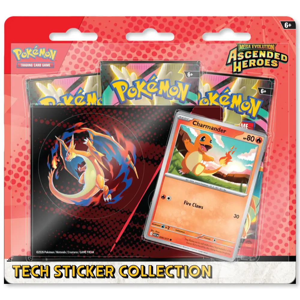 Ascended Heroes – Tech Sticker Collection – Charmander – englisches Pokémon TCG Produkt
