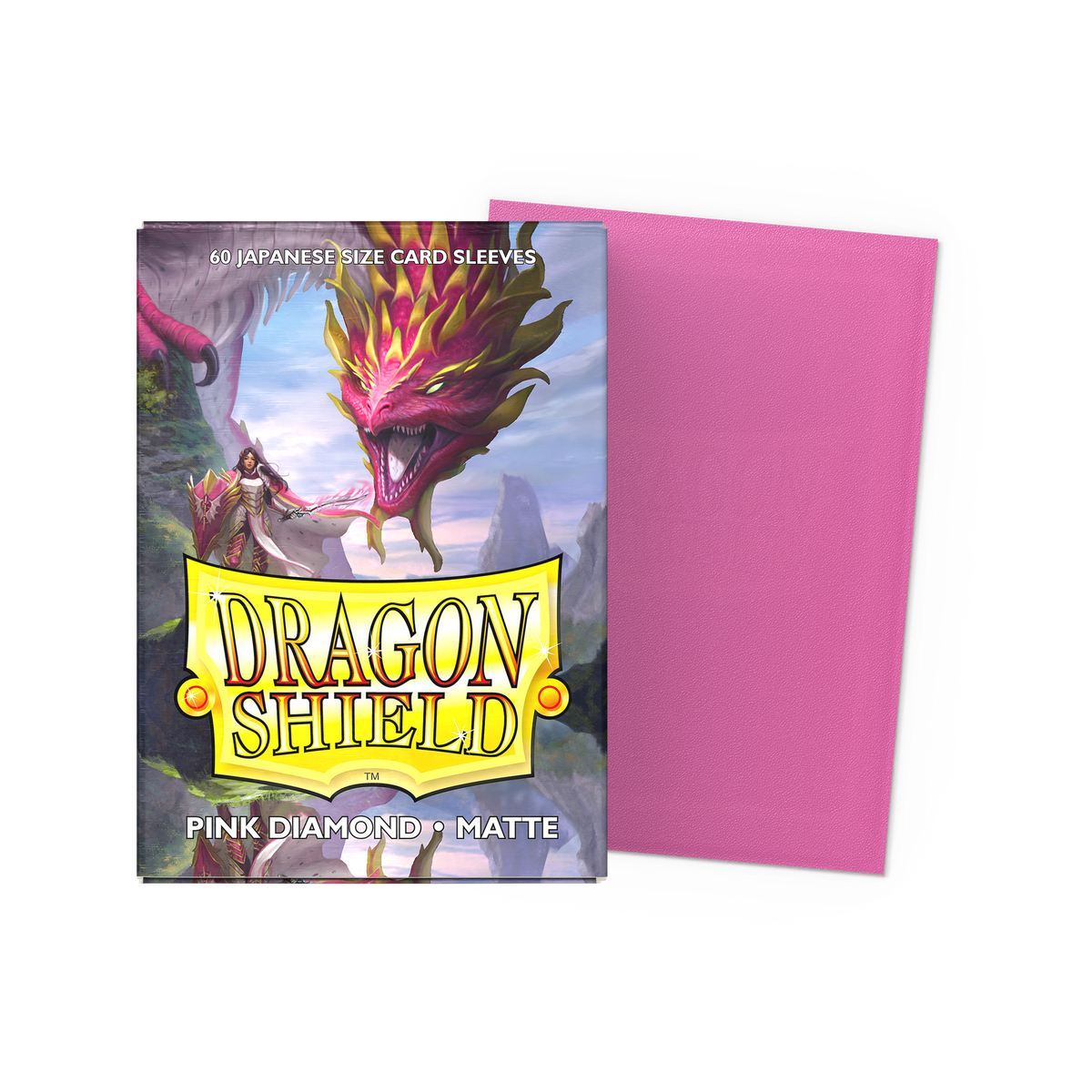 Dragon Shield Matte Pink Diamond, Japanese Size, 60 Kartenhüllen