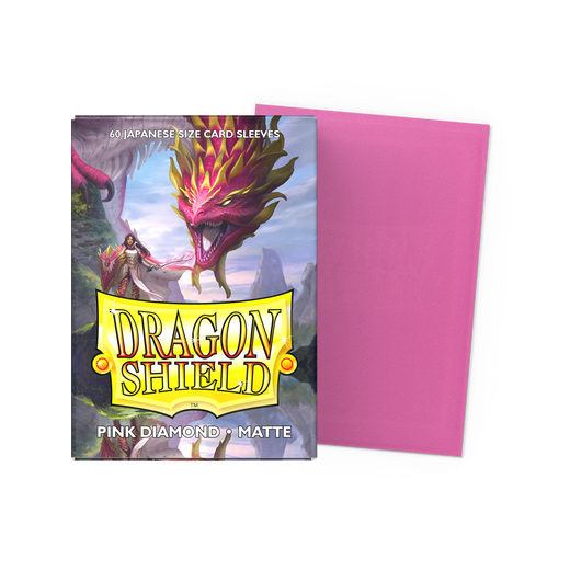 Dragon Shield Matte Pink Diamond, Japanese Size, 60 Kartenhüllen