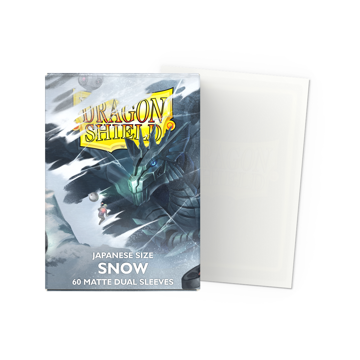 Dragon Shield Matte Dual Snow, Japanese Size, 60 Kartenhüllen
