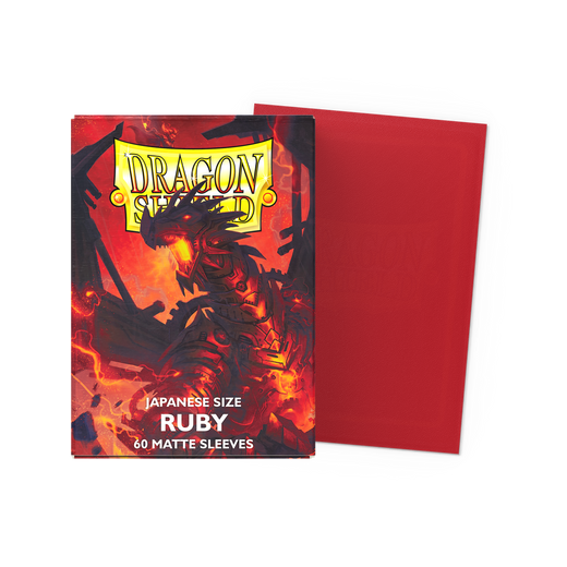 Dragon Shield Matte Ruby, Japanese Size, 60 Kartenhüllen