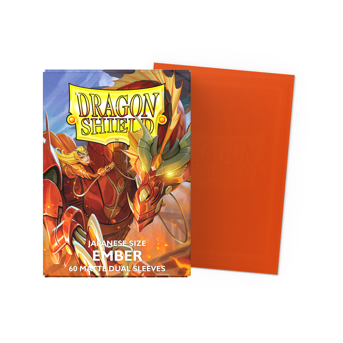 Dragon Shield Matte Dual Ember, Japanese Size, 60 Kartenhüllen
