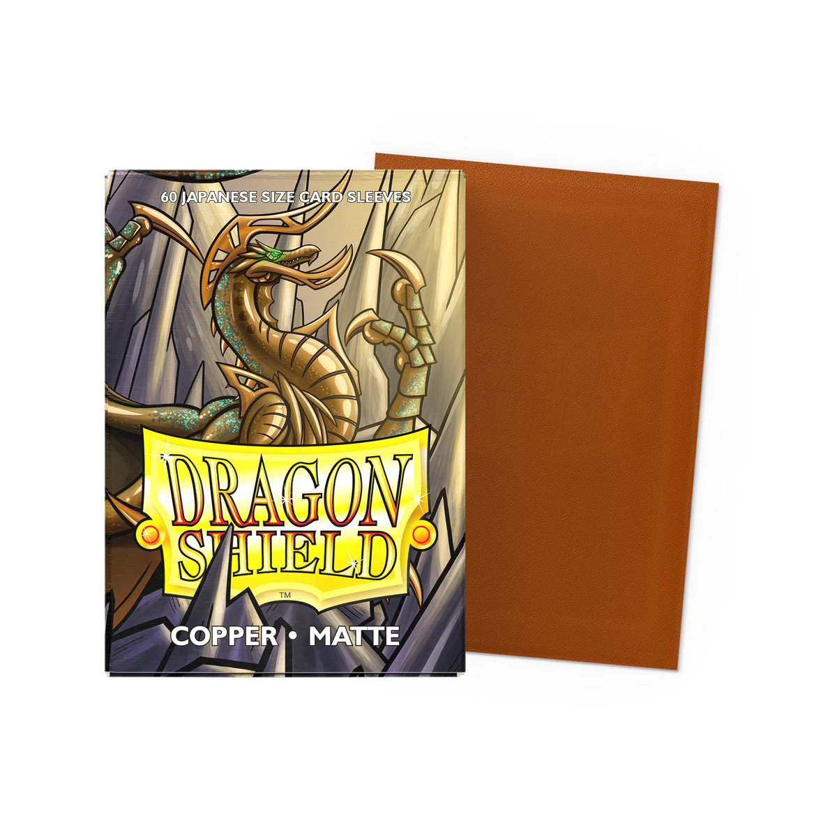 Dragon Shield Matte Copper, Japanese Size, 60 Kartenhüllen
