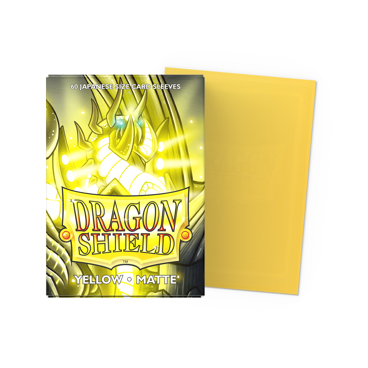 Dragon Shield Matte Yellow, Japanese Size, 60 Kartenhüllen