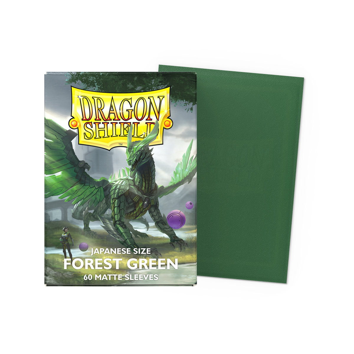 Dragon Shield Matte Forest Green, Japanese Size, 60 Kartenhüllen