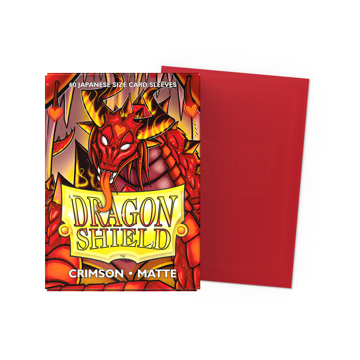 Dragon Shield Matte Crimson, Japanese Size, 60 Kartenhüllen