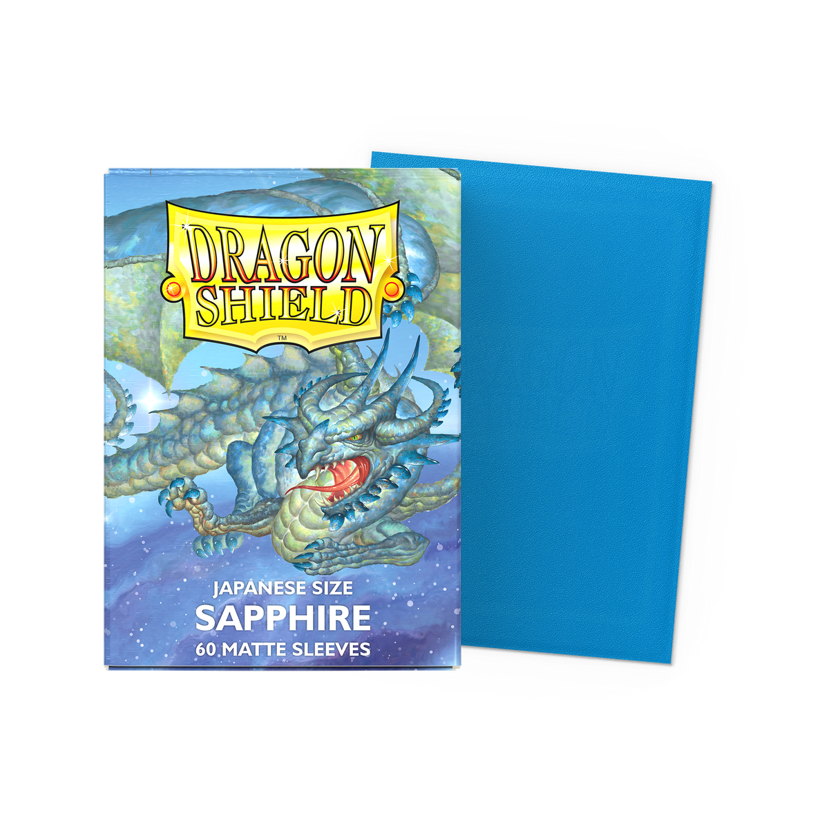 Dragon Shield Matte Sapphire, Japanese Size, 60 Kartenhüllen