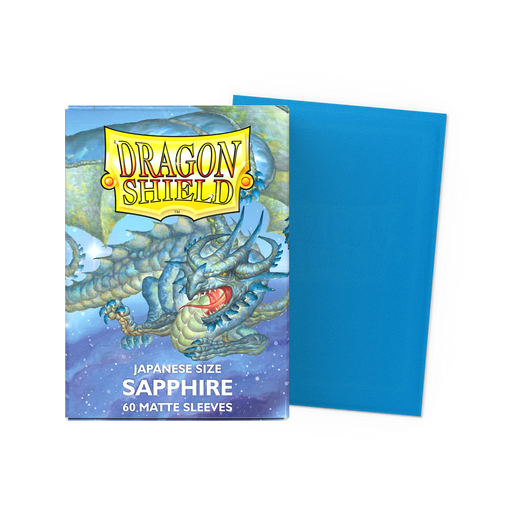 Dragon Shield Matte Sapphire, Japanese Size, 60 Kartenhüllen