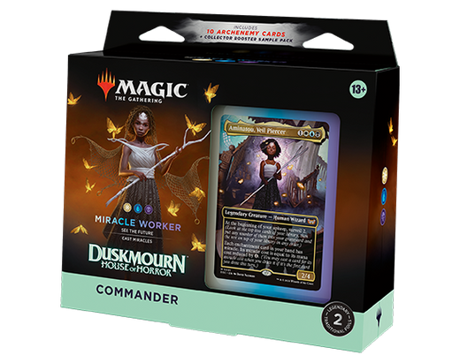 Magic: The Gathering Duskmourn: House of Horror Commander Deck Miracle Worker (OVP) – versiegelte Originalverpackung