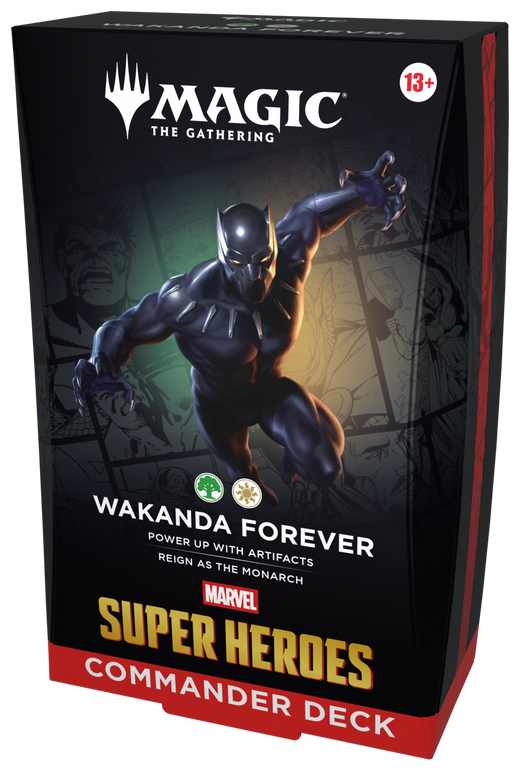 Magic: The Gathering Marvel Super Heroes Commander Deck Wakanda Forever (OVP) – versiegelte Originalverpackung