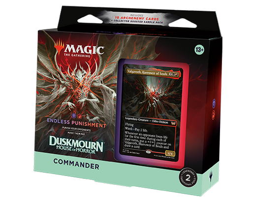 Magic: The Gathering Duskmourn: House of Horror Commander Deck Endless Punishment (OVP) – versiegelte Originalverpackung