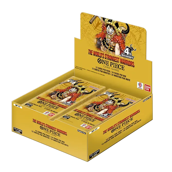 One Piece Card Game OP-17 The World’s Strongest Warriors Case – 12 Displays (Englisch) | REPRINT · 2. Welle · Versand November