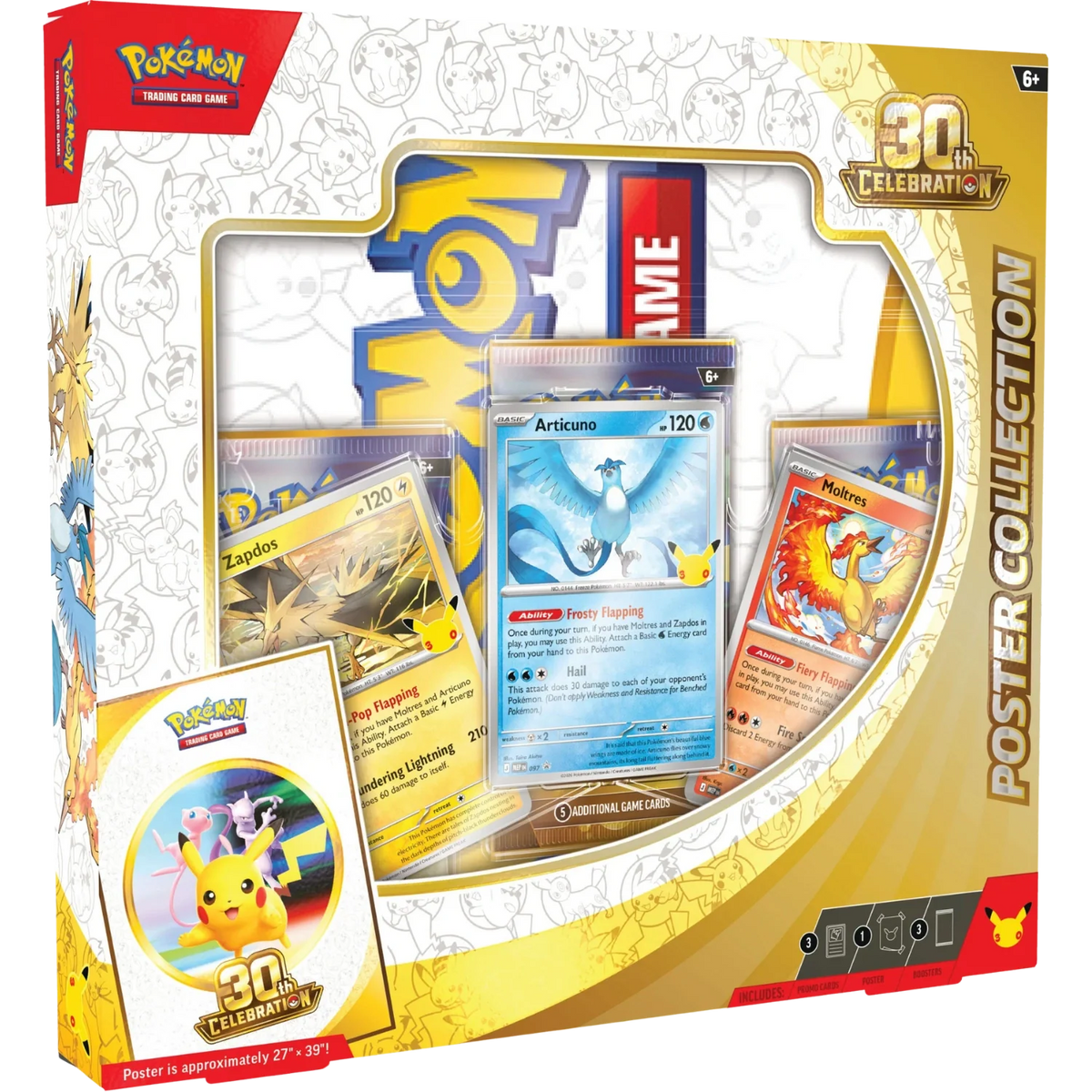 30th Celebration – Poster Collection – englisches Pokémon TCG Produkt