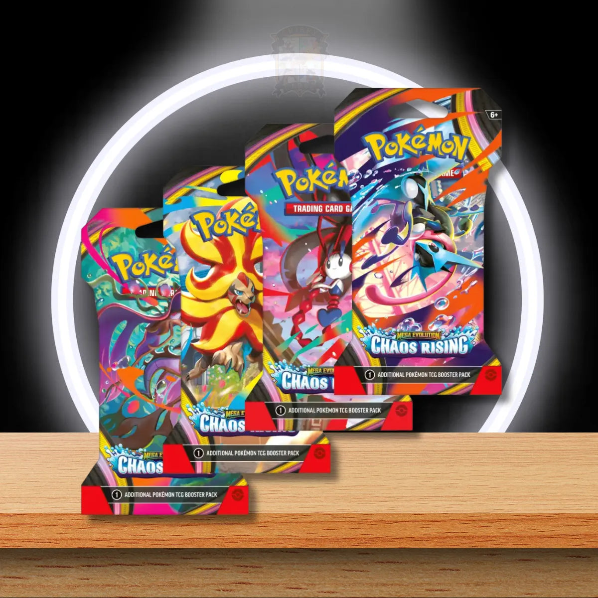 Chaos Rising – Sleeved Booster – englisches Pokémon TCG Produkt